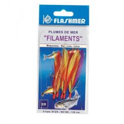 Plume flashmer "filaments" 3 ham 1/o ROUGE/JAUNE