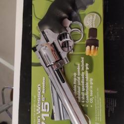 REVOLVER, GNB, CO2, DW 715, 6", SILVER low power