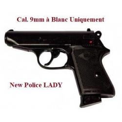 Pistolet militaire new police lady bronze Cal. 9mm à blanc uniquement