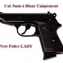 Pistolet militaire new police lady bronze Cal. 9mm à blanc uniquement