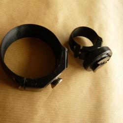 Colliers pour lunette diamètre 25,4/26 mm et 42 mm, montage pivotant, état top !!!