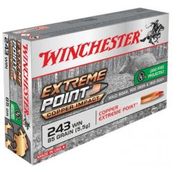 Munitions Winchester Cal.243win Extreme Point copper Impact 5.51g 85gr par 100