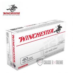 50 Munitions WINCHESTER cal 40S&W 180gr FMJ