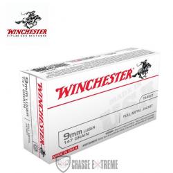 50 Munitions WINCHESTER cal 9mm Luger 147gr FMJ