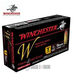 50 Munitions WINCHESTER Train cal 9mm Luger 147gr FMJ