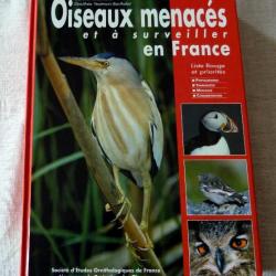Livre : Oiseaux menacés et à surveiller en France