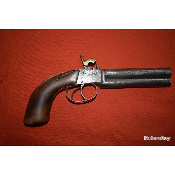 Pistolet  canons superpos  XIXme  n3A