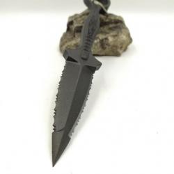 Couteau Cold Steel  Dague à anneau FGX Construction Griv-Ex noire CS92FR071