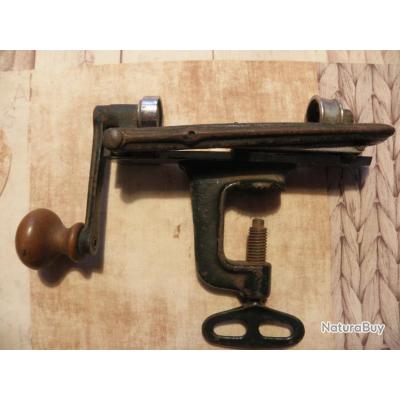 3 OUTILS ANCIEN, sertisseur cartouche dosettes chasse Manufacture SAINT