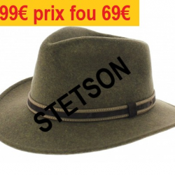 Chapeau STETSON  SHONTO vert  T XL    115304XLJS