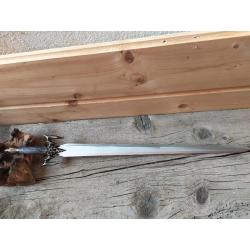 Épée  , épées de décoration avec présentoir en bois 84 cm ep6071