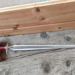 Épée  , épées de décoration avec présentoir en bois 84 cm ep907