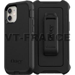 Coque Anti Choc Otterbox Defender pour iPhone, Couleur: Noir, Smartphone: iPhone 12 Mini