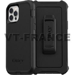 Coque Anti Choc Otterbox Defender pour iPhone, Couleur: Noir, Smartphone: iPhone 12/12 Pro