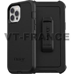 Coque Anti Choc Otterbox Defender pour iPhone, Couleur: Noir, Smartphone: iPhone 12 Pro Max