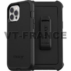 Coque Anti Choc Otterbox Defender pour iPhone, Couleur: Noir, Smartphone: iPhone 12 Pro Max