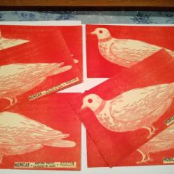 Cibles motif Pigeon en lot de 100 pièces 200 x 115 mm.