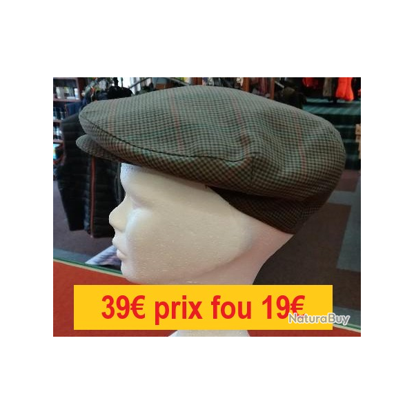 casquette carreaux kaki "made in fance" BEST QUALITY taille 57  1968-57