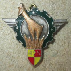 425° Bat Commandement et Soutien, dos lisse, anneaux, isard bronze