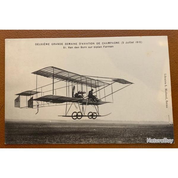 Rare lot de cartes postales retraant les dbuts de l'aviation - 1910