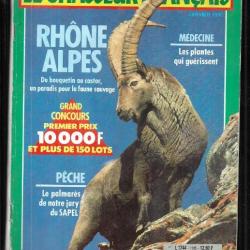le chasseur français janvier 1990 , rhone alpes bouquetin au castors, sommeil, bartavelle,