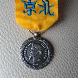 médaille Napoléon III campagne de Chine avec ruban