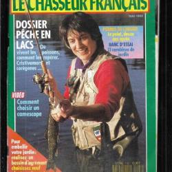 le chasseur français mai 1989 , pêches en lacs , carabines de jardin, plaques de cheminées,