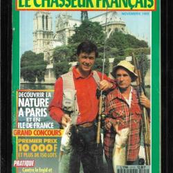 le chasseur français novembre 1989 , la nature dans paris , carpe en hiver, le chapon,