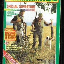 le chasseur français septembre 1989 , douze couteaux de chasse au crible, faisans, bison d'europe,