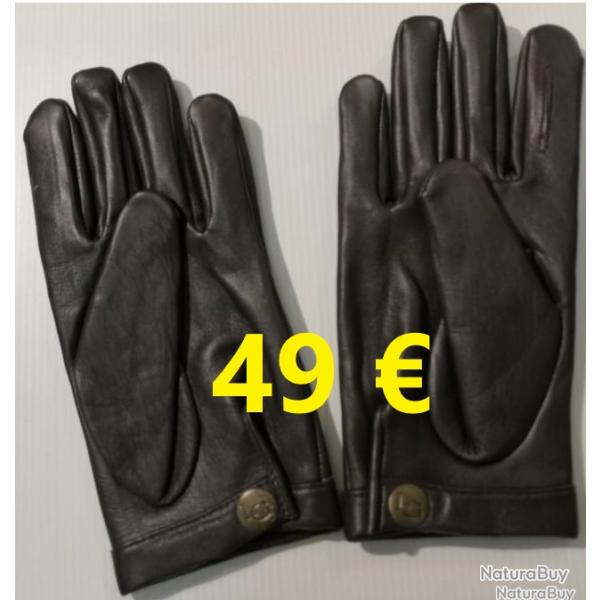 GANTS  CUIR  MARRON  T M    LOVERGREEN            LG00928M