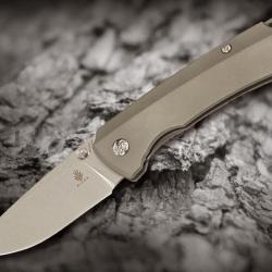 Couteau Kizer Ulrich Hennicke T1 Lame Acier S35VN Manche Titane 6Al4V KI3490