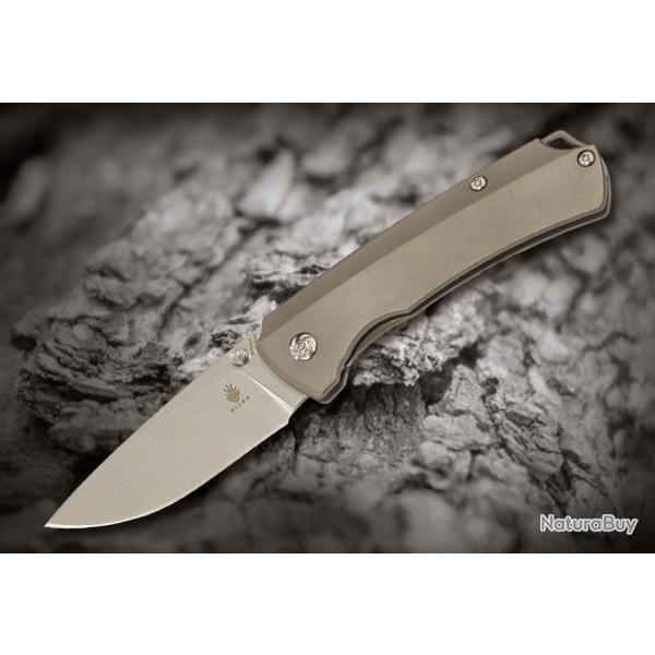 Couteau Kizer Ulrich Hennicke T1 Lame Acier S35VN Manche Titane 6Al4V KI3490