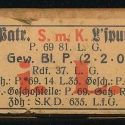 (AA) Une tr&eacute;s belleboite vide, SmK l'spur  sur clips  7,92x57 MAUSERww2