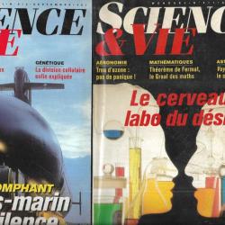 science et vie aout et septembre 1993 911 et 912 , sous marin le triomphant , poux, voyager, ozone