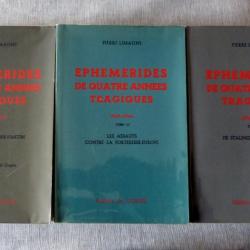 livres : éphéméride de 4 années tragiques / 3 tomes