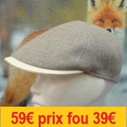 Casquette MARONE Eté Beige/Blanc 55       CT479-55