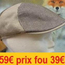 Casquette MARONE Patchwork Eté Beige 61        CT476-61