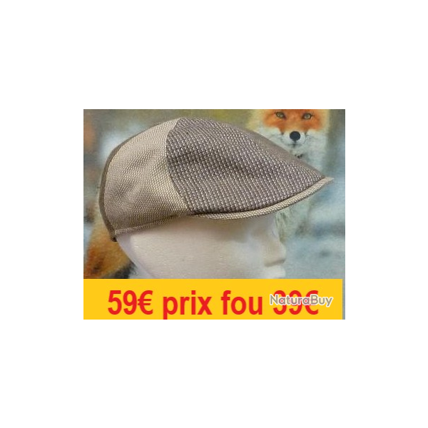 Casquette MARONE Patchwork Et Beige 61        CT476-61