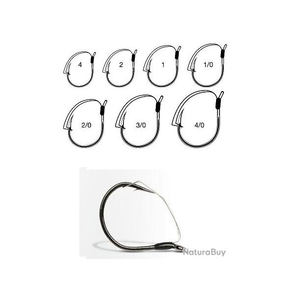 HAMECONS WACKY WEEDLESS 7344WW Taille 4/0 NPC