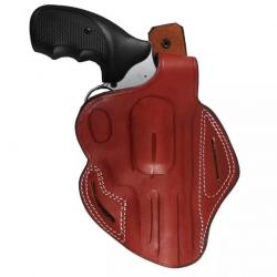 PROMOTION : HOLSTER SMITH & WESSON  4 POUCES CAL 38 ; 100%  CUIR PREMIUM 1
