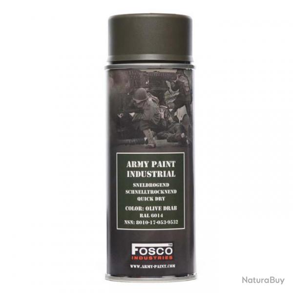 BOMBE PEINTURE MILITAIRE  - COULEUR OLIVE DRAB  - 400ML  -