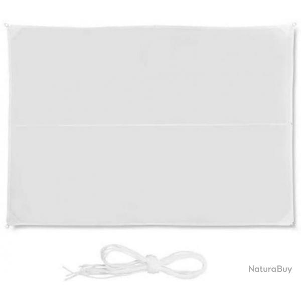 Voile d'ombrage rectangle 3 x 4 m blanc 13_0002931_3