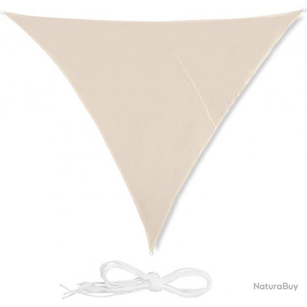 Voile d'ombrage triangle 4 x 4 x 4 m beige 13_0002937_2