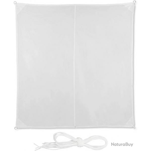 Voile d'ombrage carr 3 x 3 m blanc 13_0002943_2