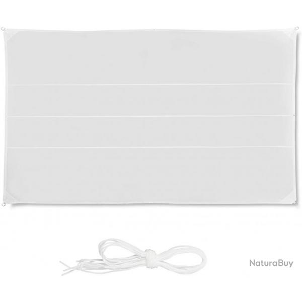 Voile d'ombrage rectangle 4 x 6 m blanc 13_0002931_4