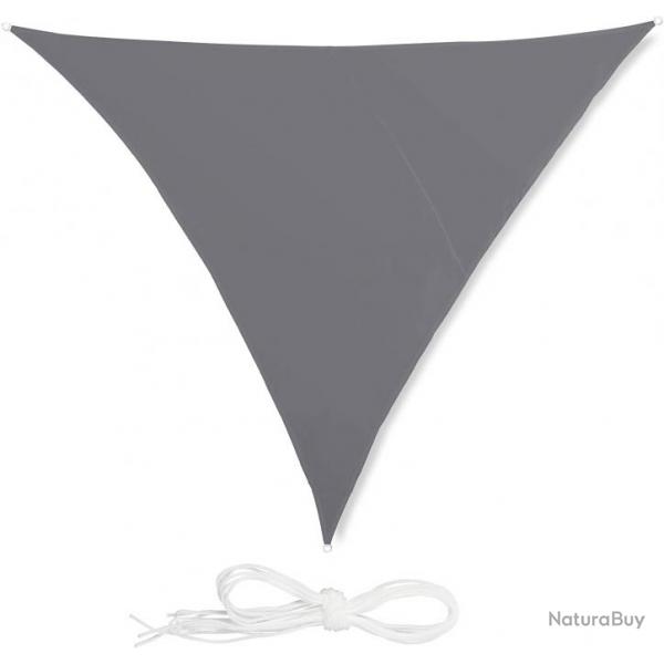 Voile d'ombrage triangle 4 x 4 x 4 m gris 13_0002940_2