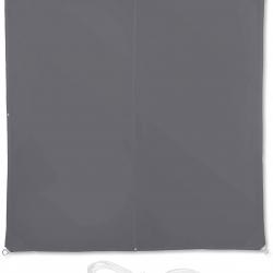 Voile d'ombrage carré 3 x 3 m gris 13_0002929_2