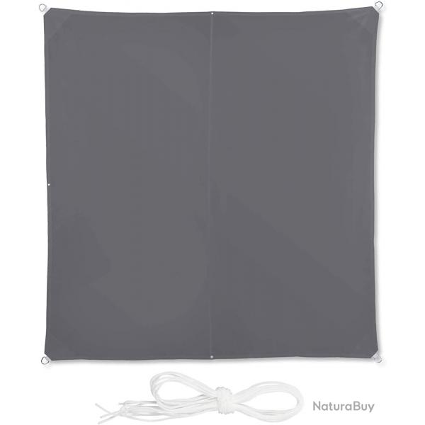 Voile d'ombrage carr 3 x 3 m gris 13_0002929_2