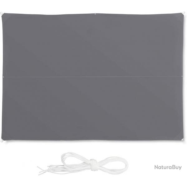 Voile d'ombrage rectangle 3 x 4 m gris 13_0002933_3