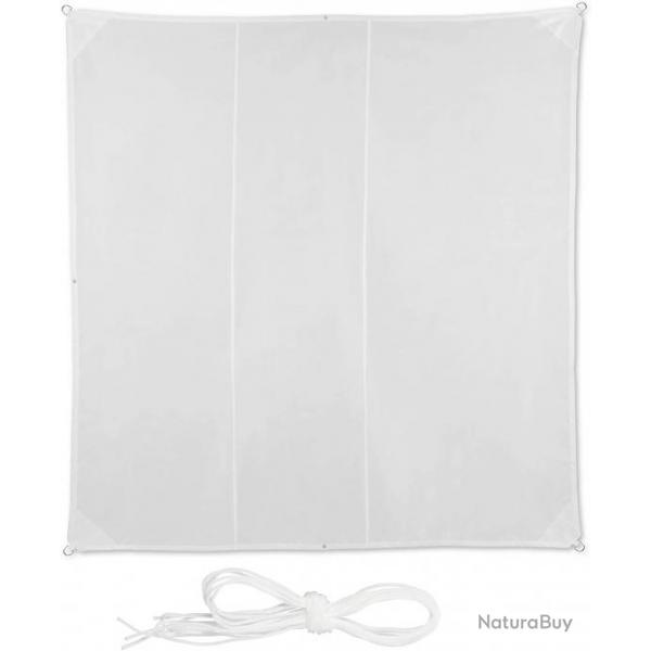 Voile d'ombrage carr 4 x 4 m blanc 13_0002943_3